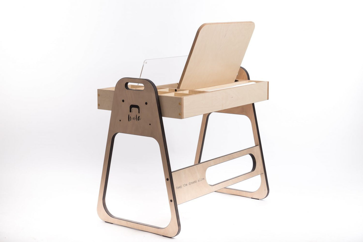 Justerbar Montessori Stol & Skrivbord Set i Trä för Barn - Rosa - Julle