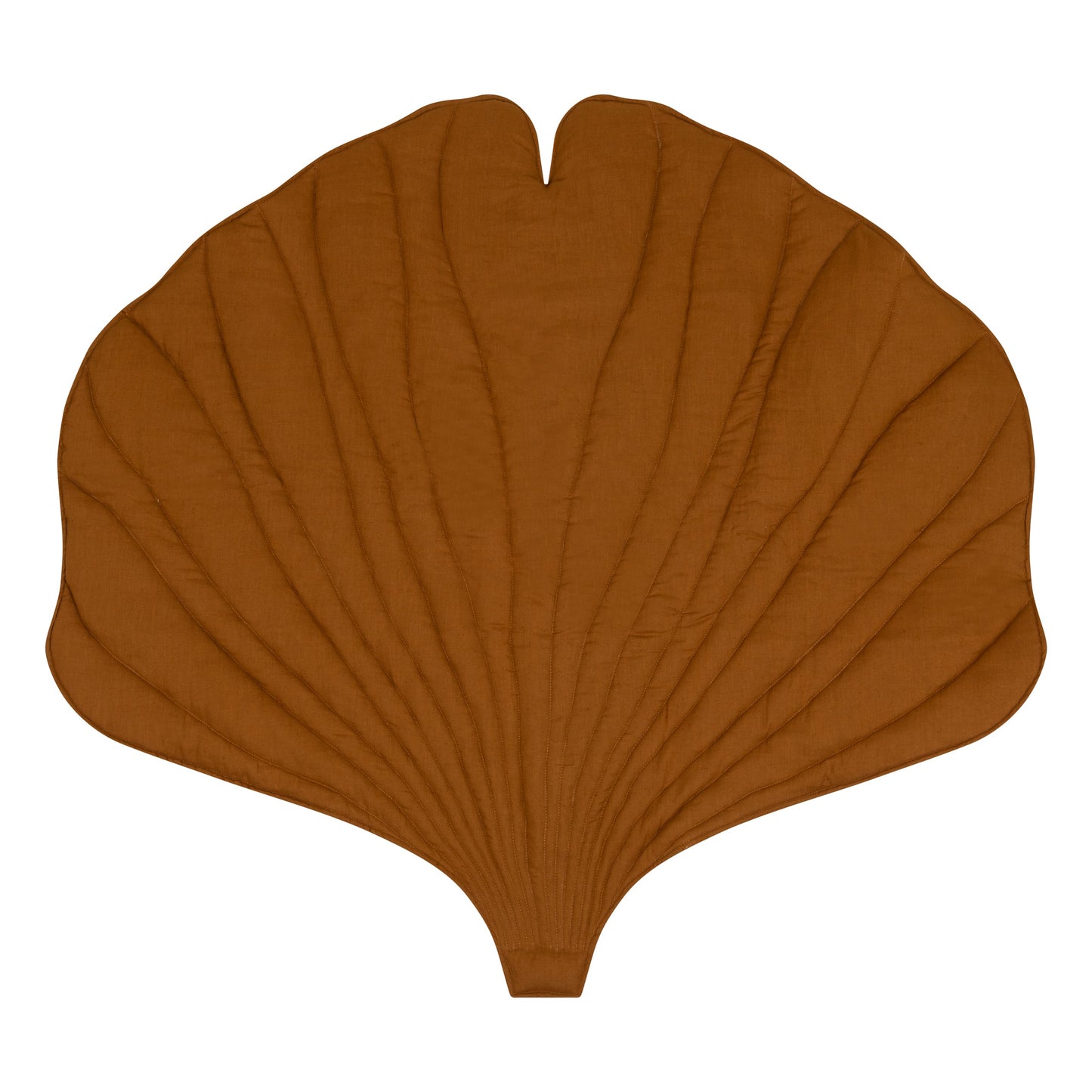 Ekologisk Bomull & Sammet Brun Lekmatta - Gingkoblad