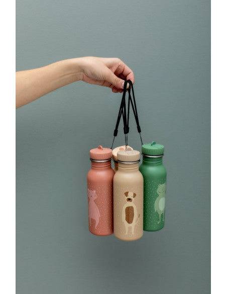 Rostfri Beige Vattenflaska i Stål - 500 ml - Herr Hund