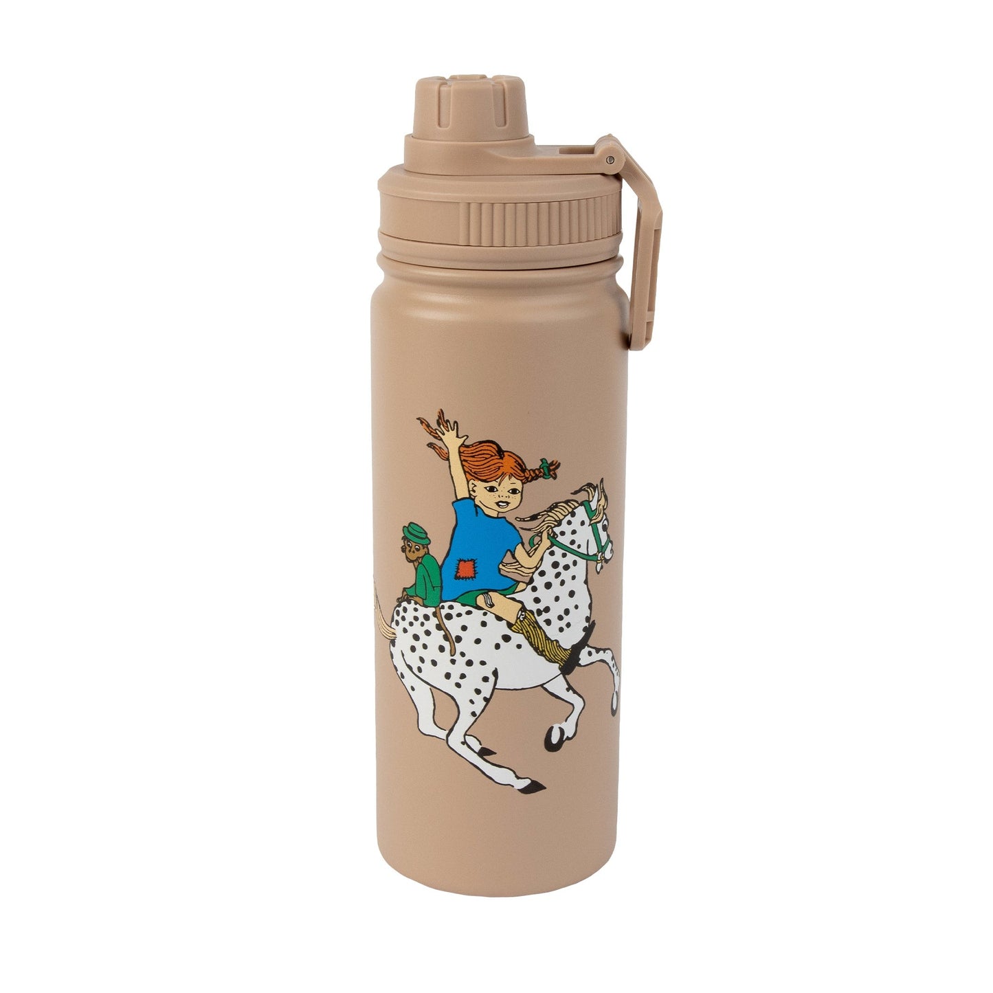 Pippi Långstrump Beige Termoflaska - 500 ml