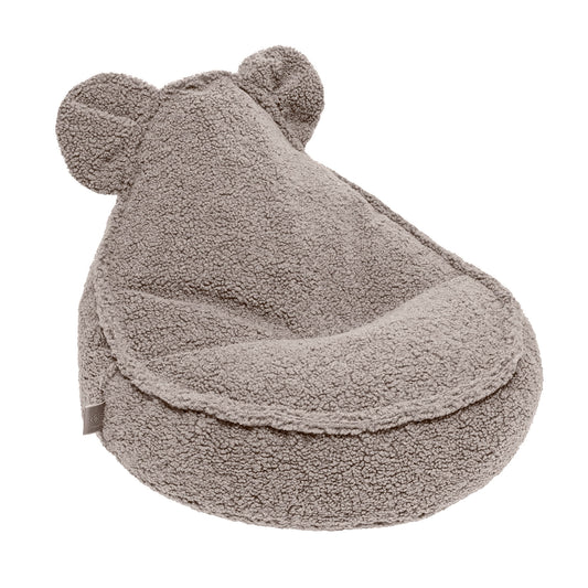 Stilren Fluffig Mjuk Teddy Saccosäck - Gråbeige