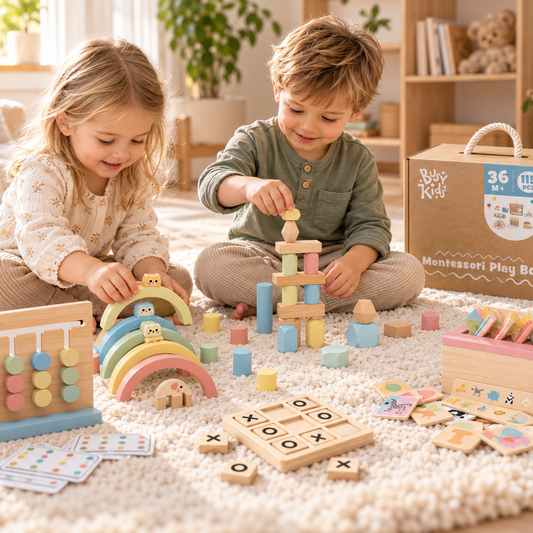 Montessori Leklåda För 3 År+ (6 Leksaker)