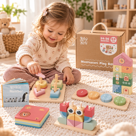Montessori Leklåda För 24–36 Månader (6 Leksaker)