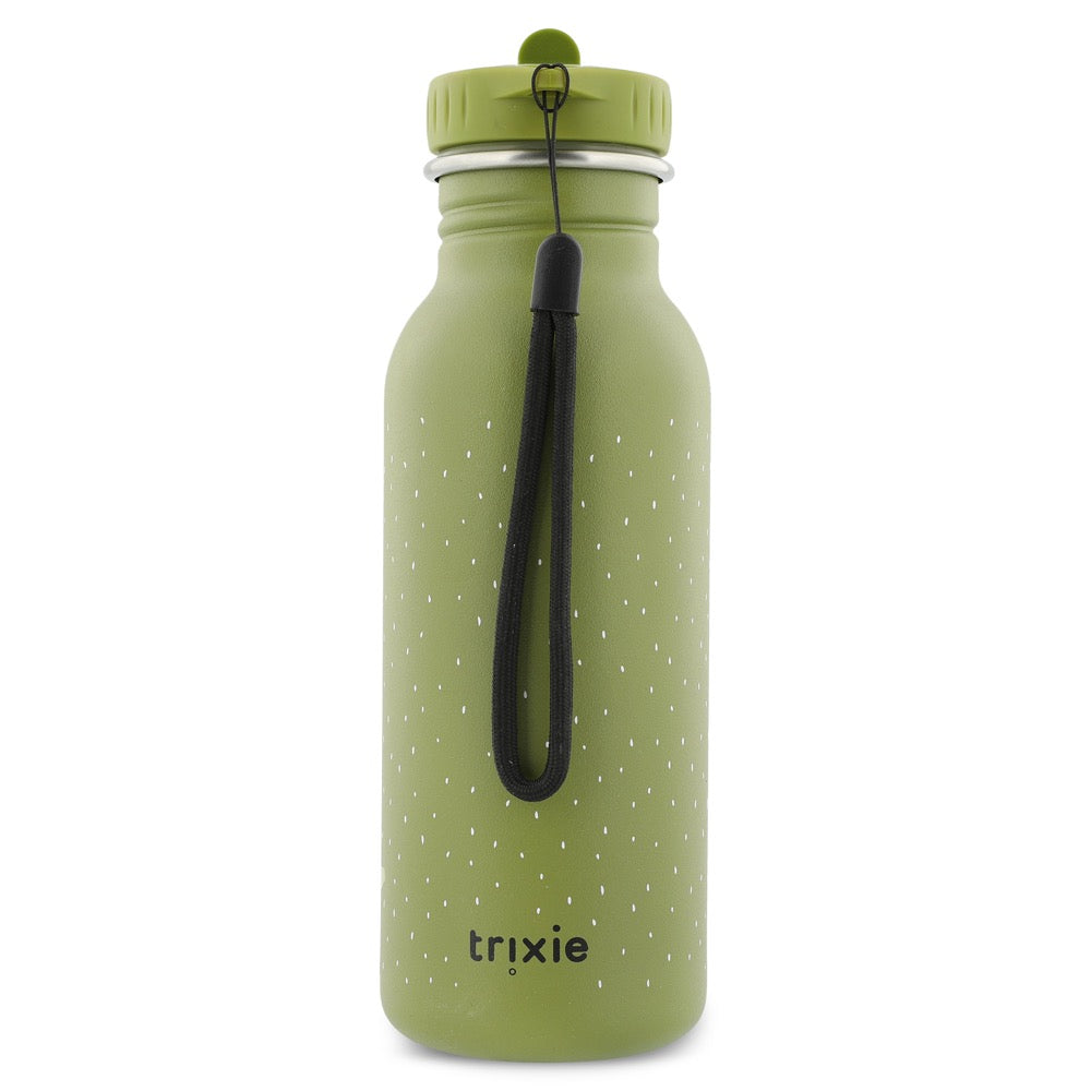 Rostfri Grön Vattenflaska i Stål - 500 ml - Herr Dino