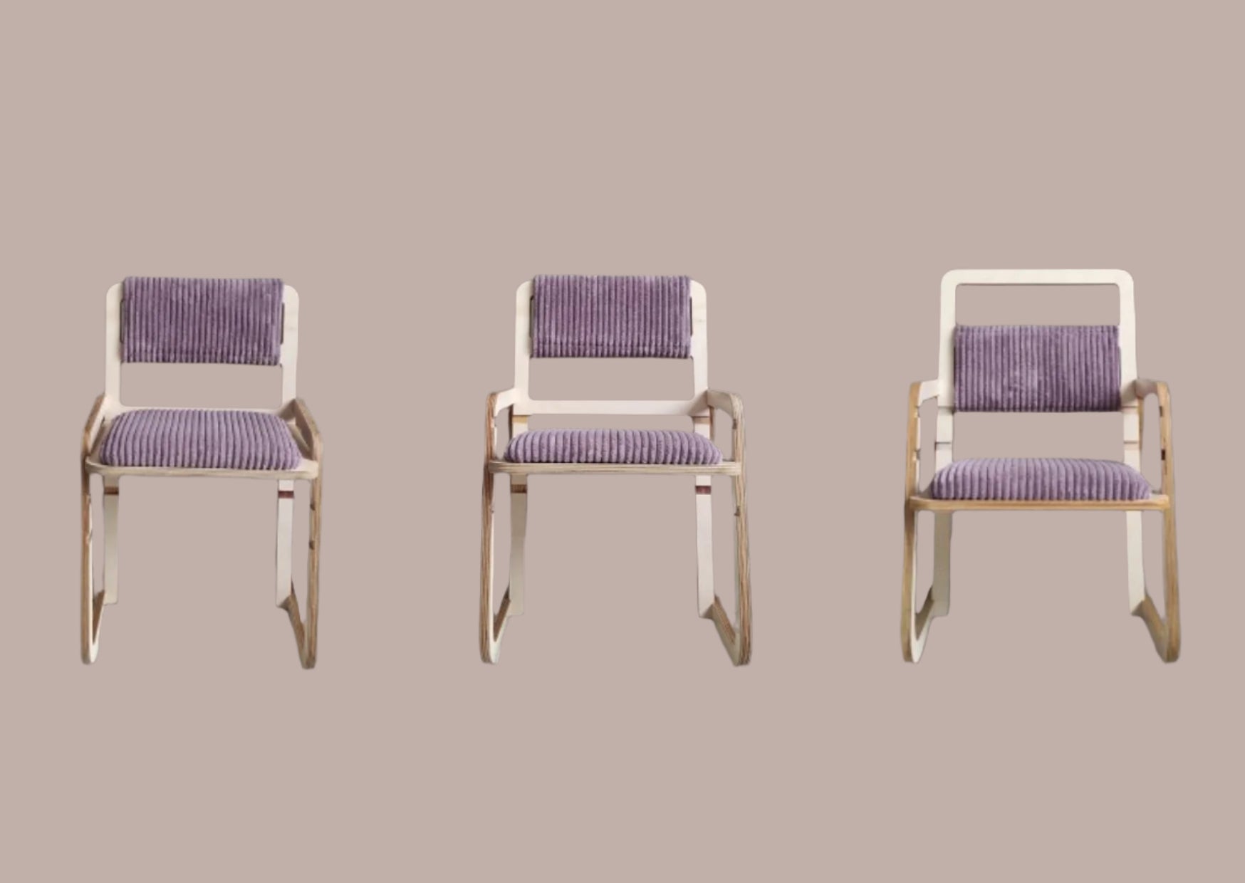 Justerbar Montessori Stol & Skrivbord Set i Trä för Barn - Rosa - Julle