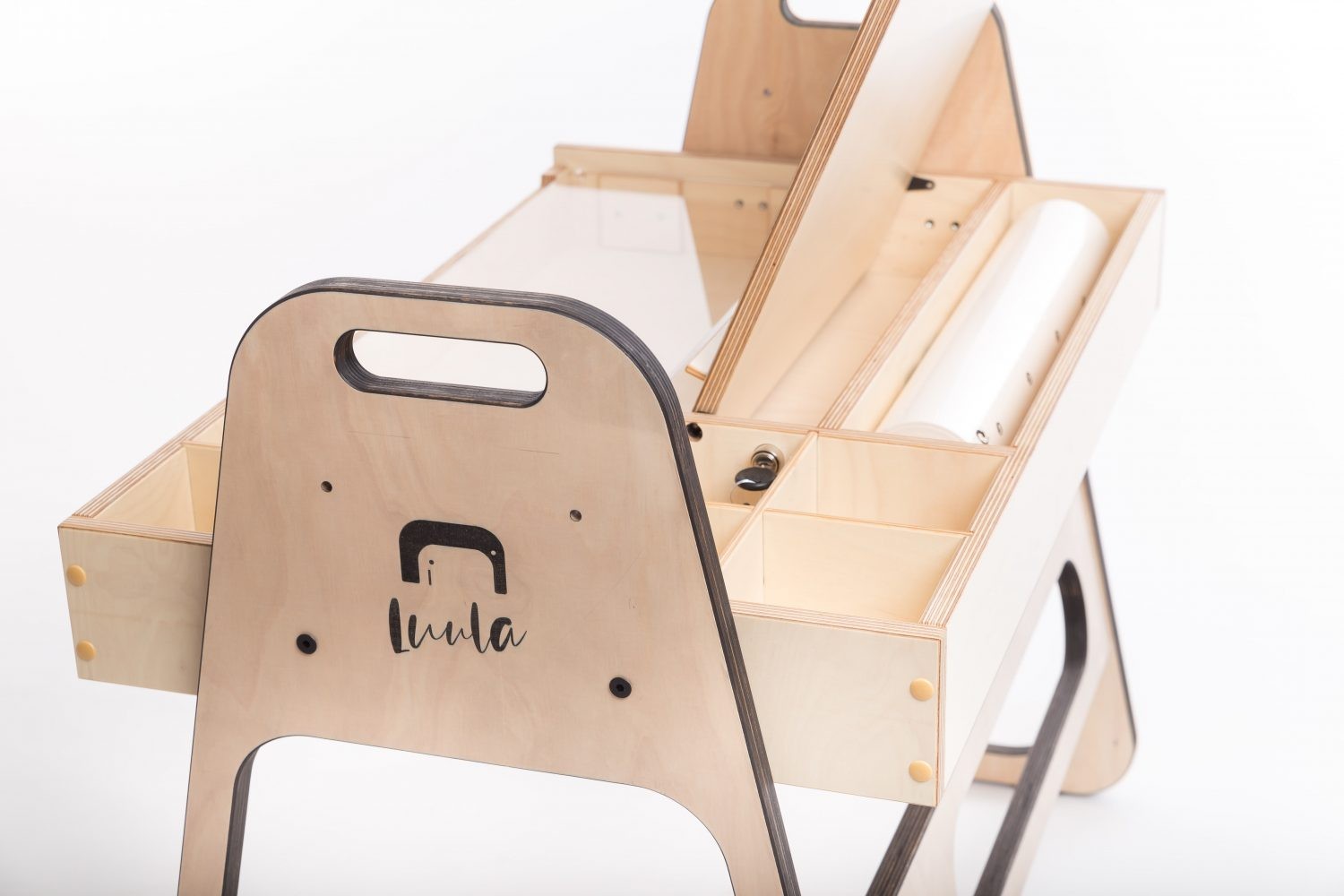Justerbar Montessori Stol & Skrivbord Set i Trä för Barn - Mintgrön - Julle