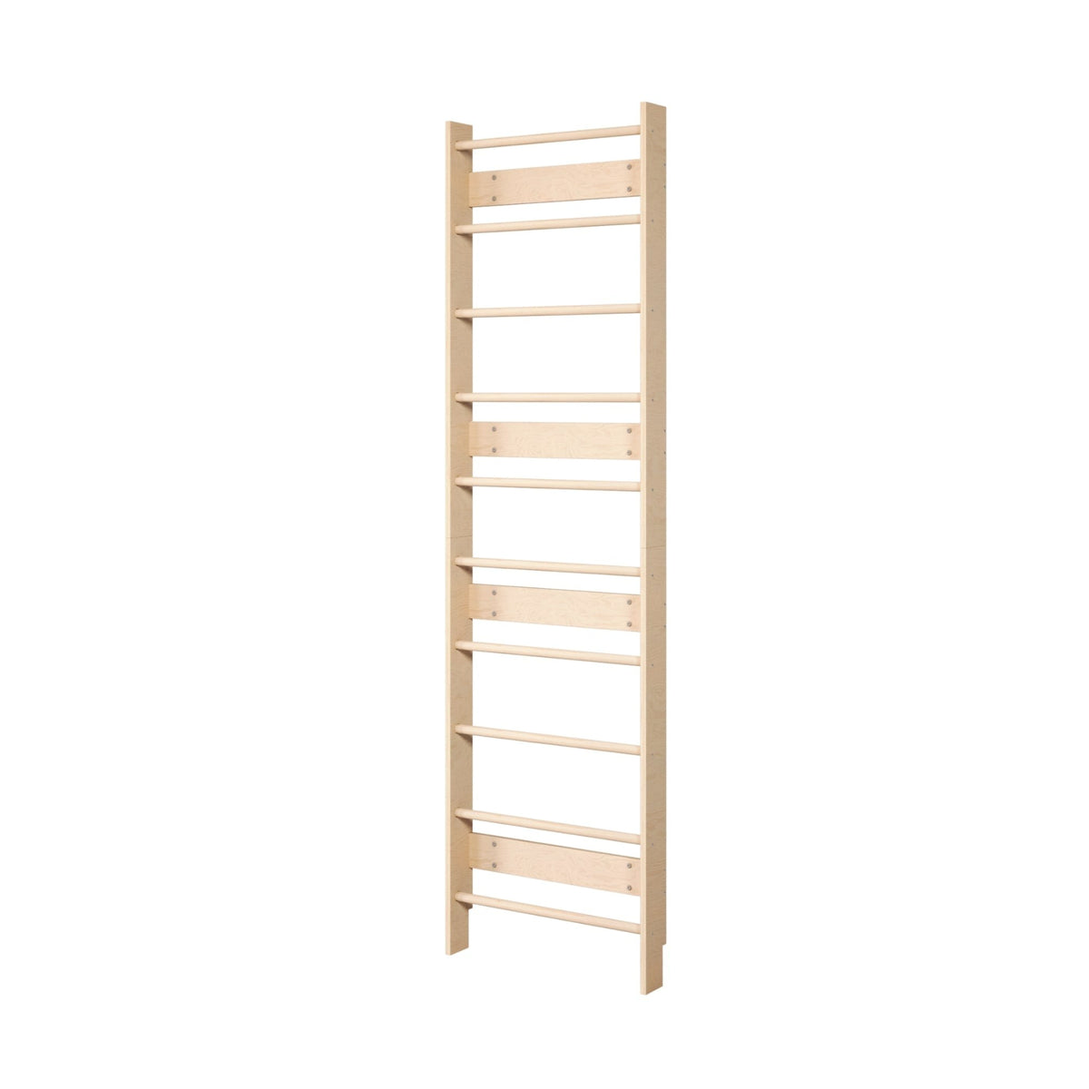 EVERGYM Ribbvägg i Trä För Barn - 238cm x 66.5cm