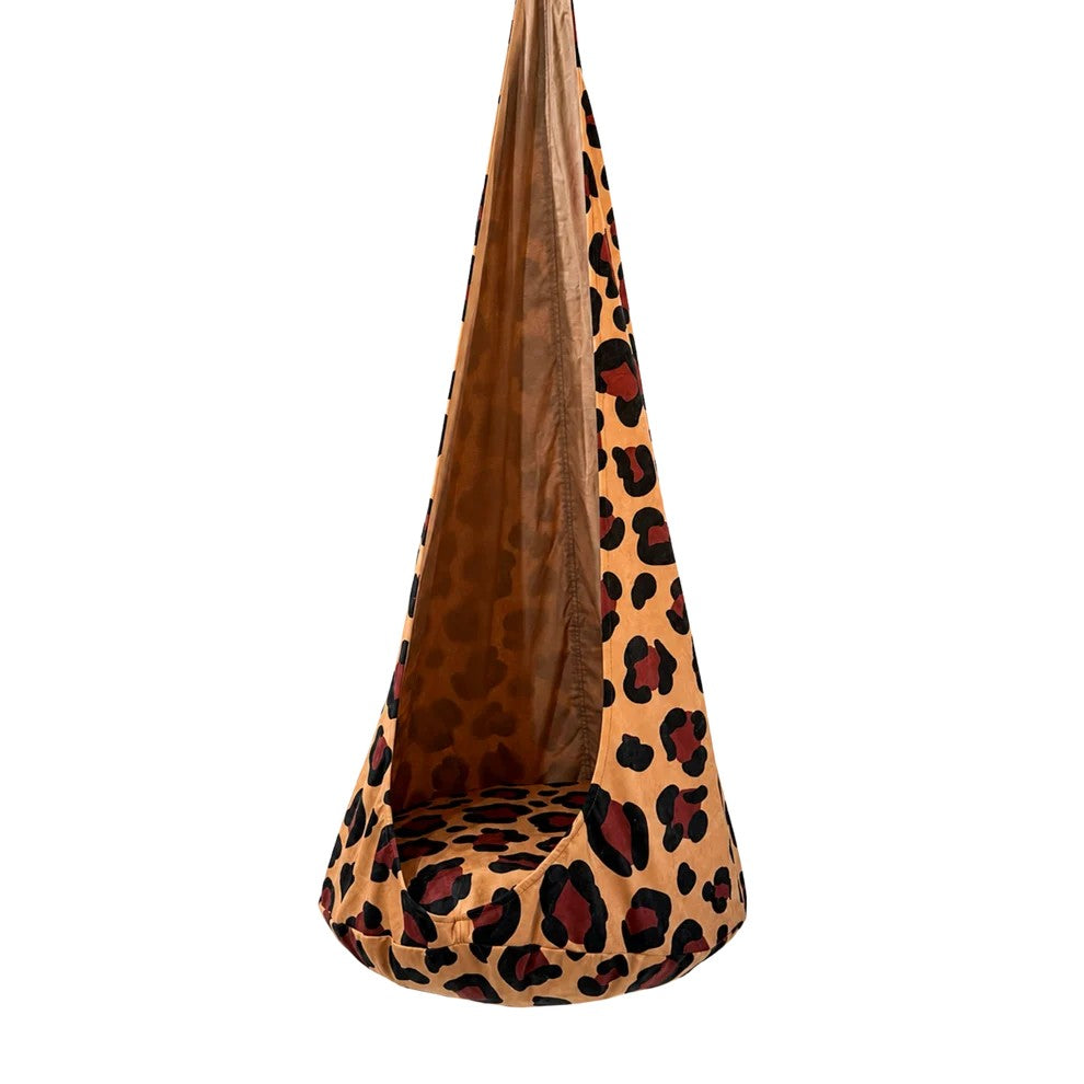 Kokong Hängstol / Gunga & Takkrok För Barn - Leopard
