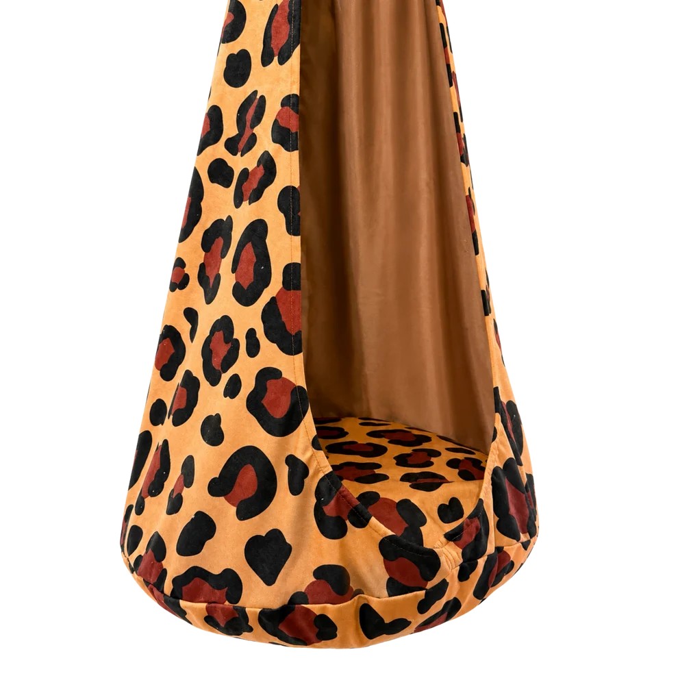Kokong Hängstol / Gunga & Takkrok För Barn - Leopard