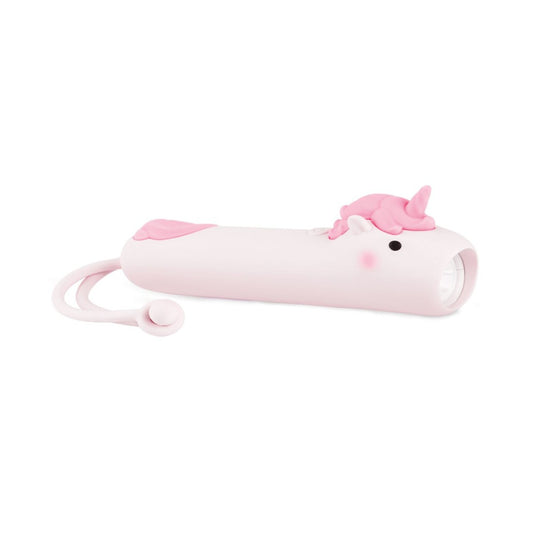 Rabbit & Friends Ficklampa LED - Vit & Rosa Enhörning