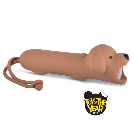 Rabbit & Friends Ficklampa LED - Brun Hund