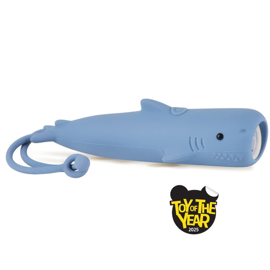 Rabbit & Friends Ficklampa LED - Blå Haj