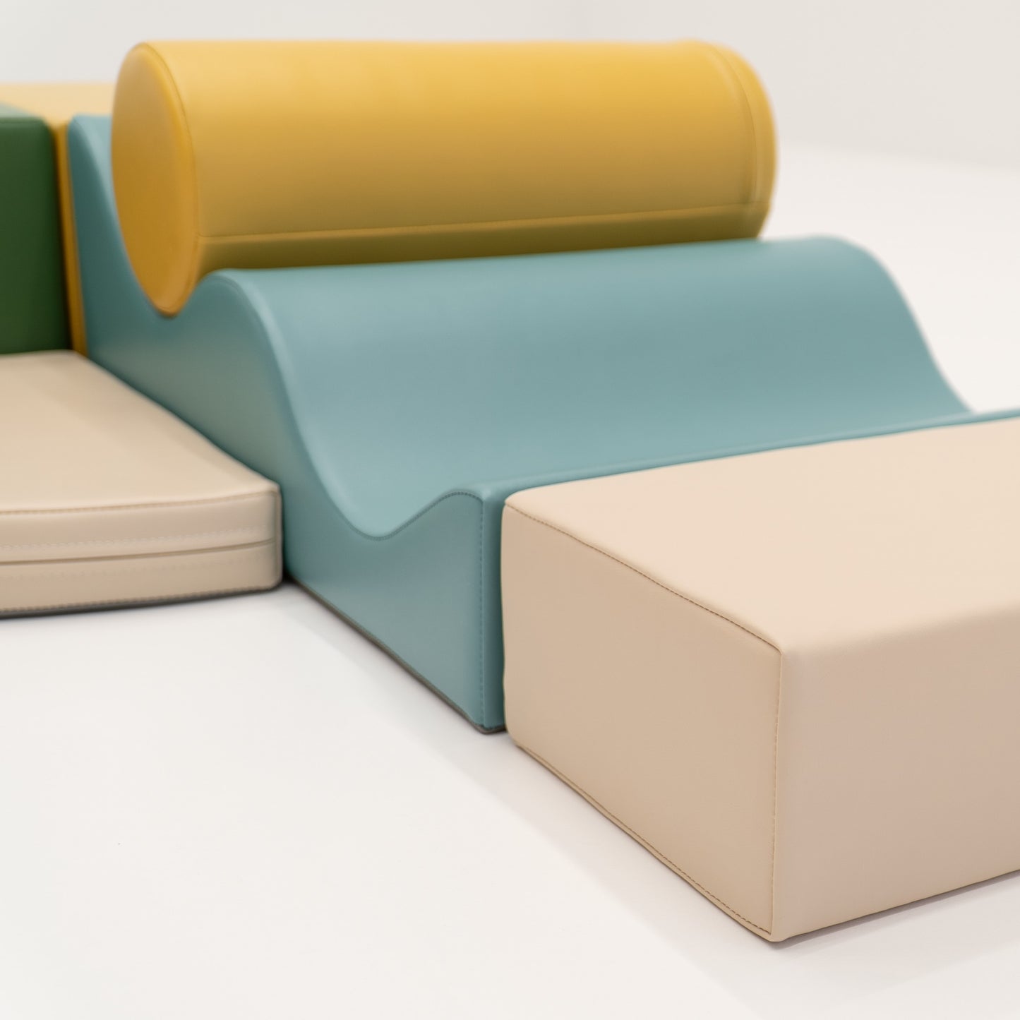 Stora Skum Byggklossar (6 delar) - Pastellfärgad Ekoläder