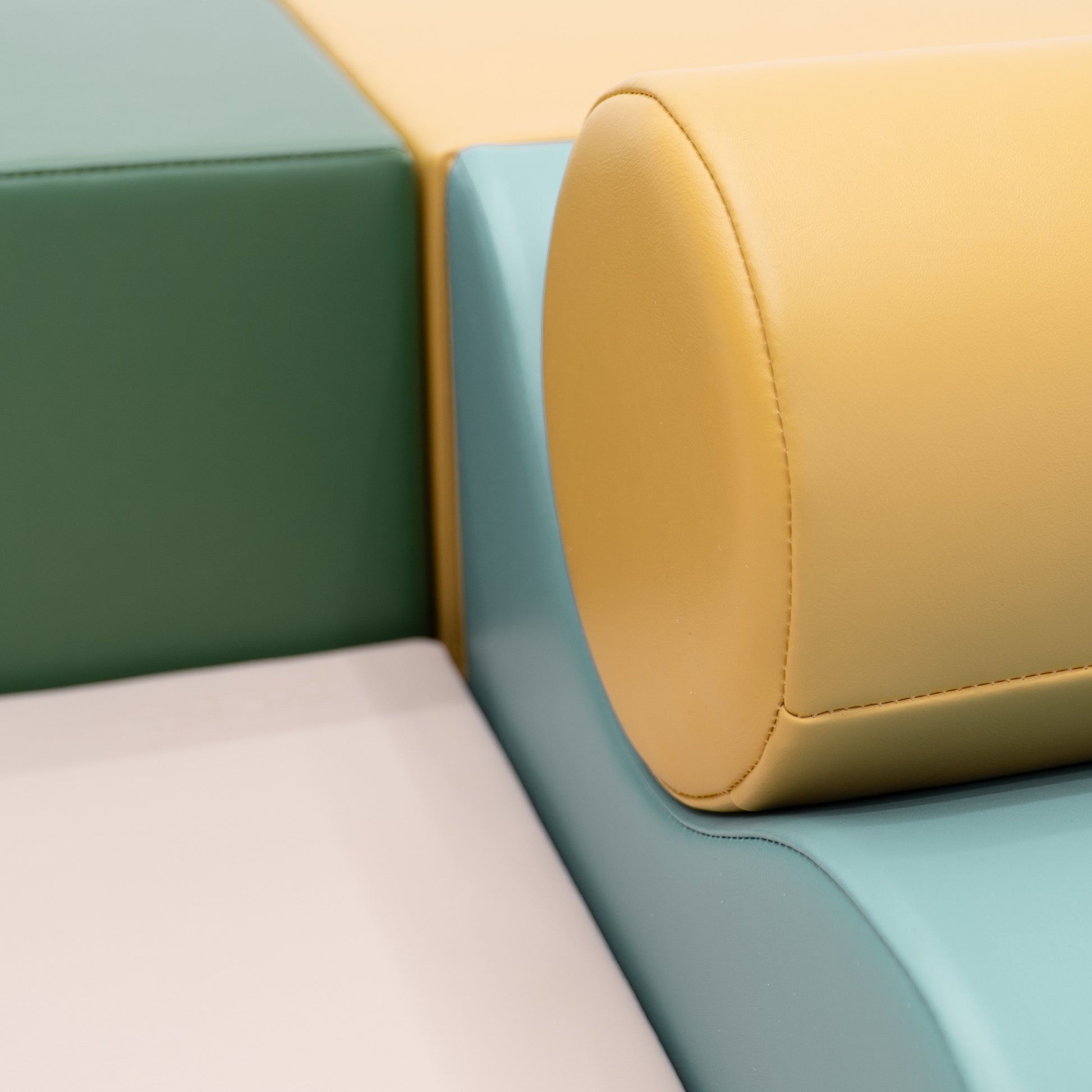 Stora Skum Byggklossar (6 delar) - Pastellfärgad Ekoläder