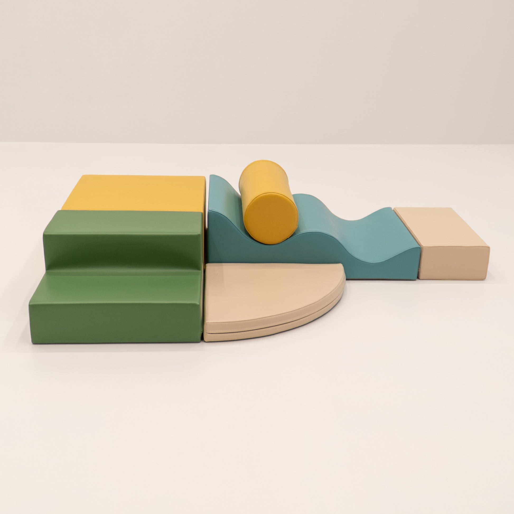 Stora Skum Byggklossar (6 delar) - Pastellfärgad Ekoläder