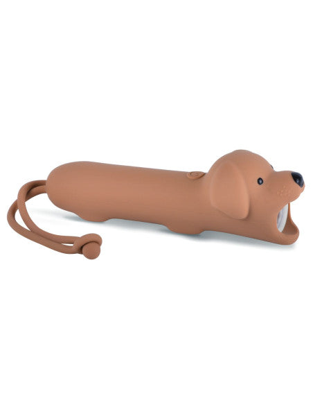 Rabbit & Friends Ficklampa LED - Brun Hund