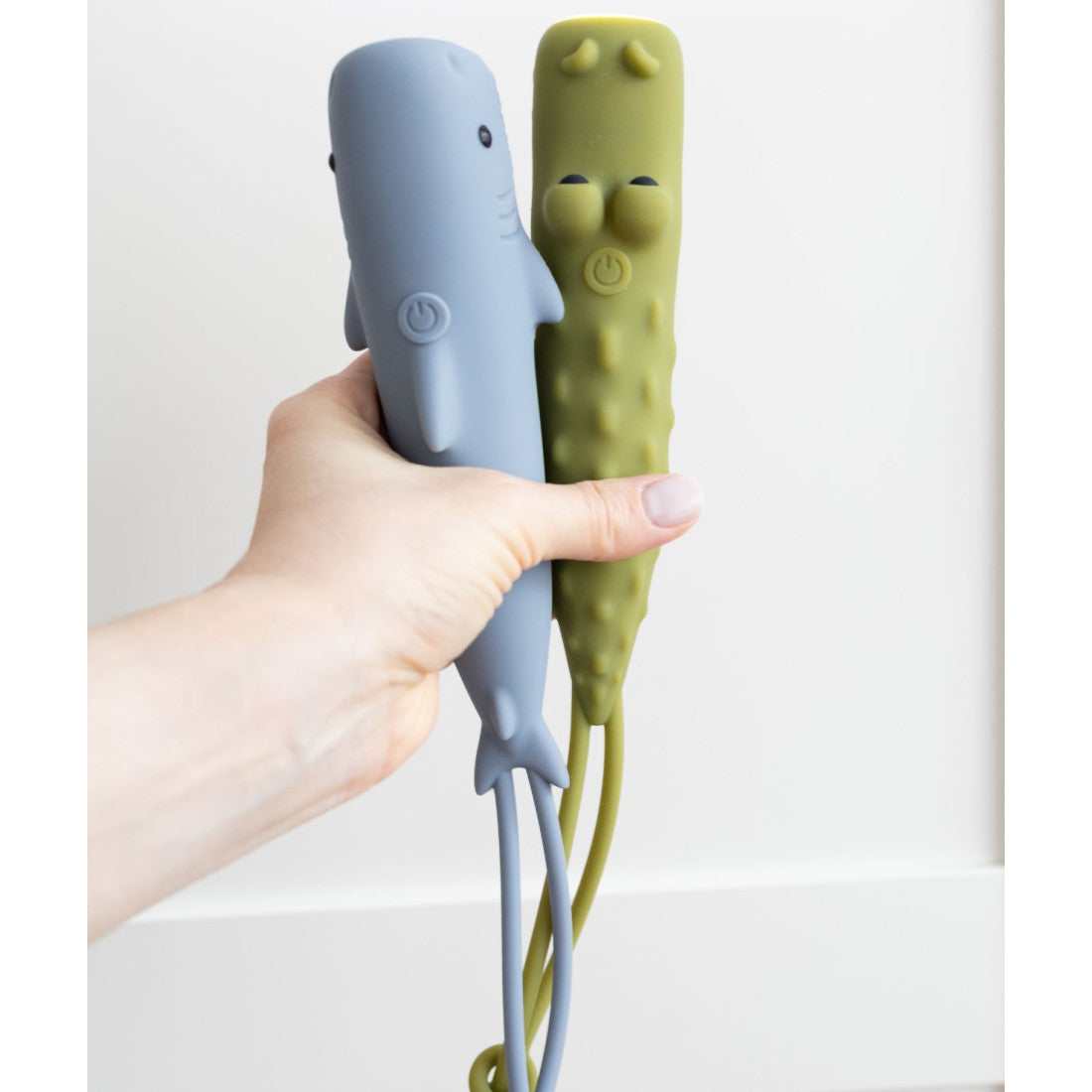 Rabbit & Friends Ficklampa LED - Grön Krokodil
