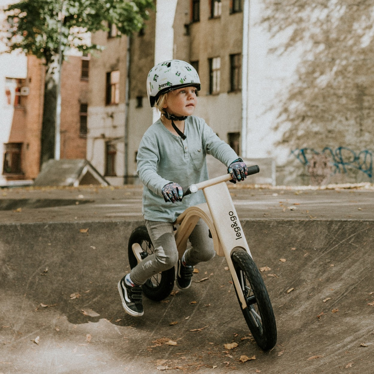 Leg&Go Springcykel i Trä - Omvandlingsbar Barncykel - 1 - 5 År