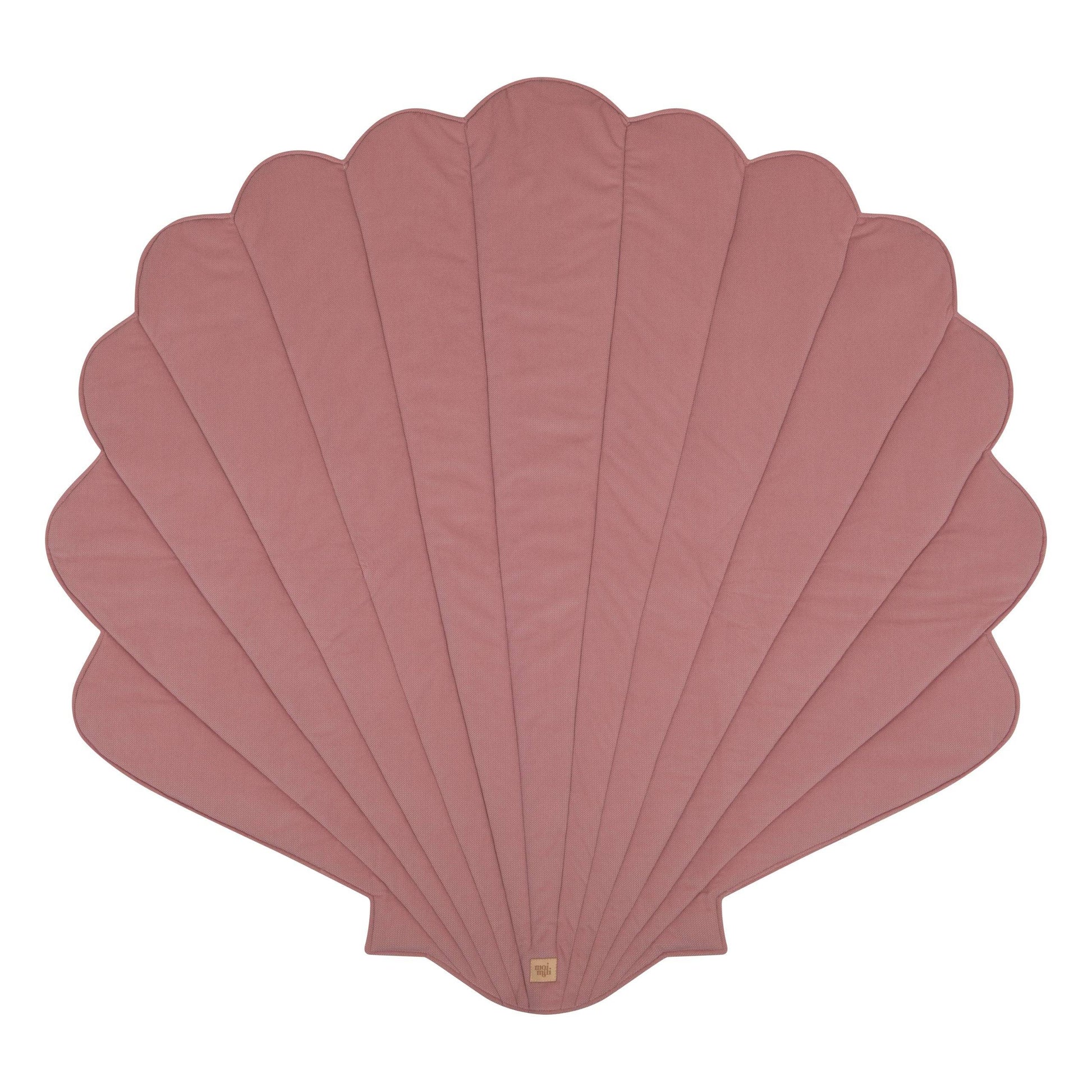 Ekologisk Bomull & Sammet Rosa Lekmatta - Gingkoblad