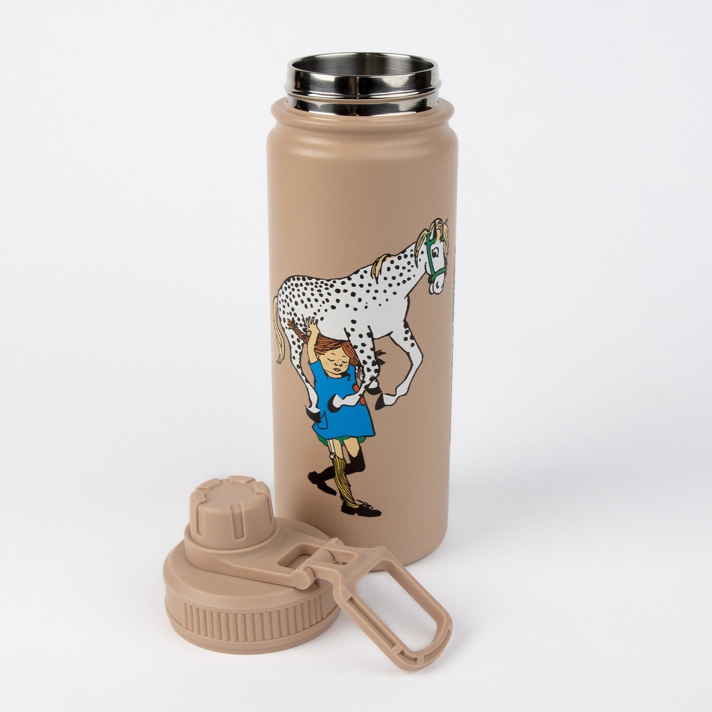 Pippi Långstrump Beige Termoflaska - 500 ml
