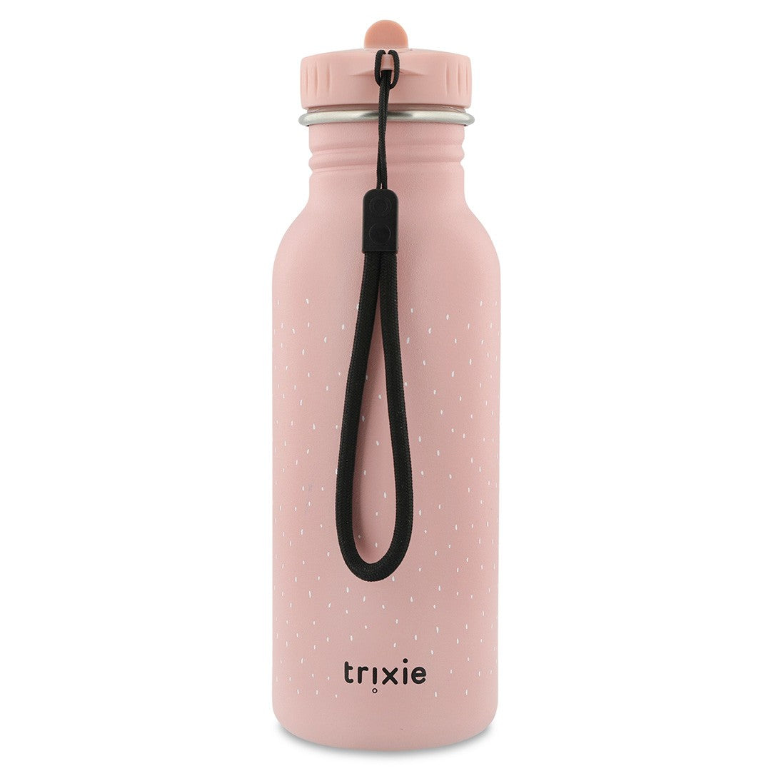 Rostfri Rosa Vattenflaska i Stål - 500 ml - Fru Fjäril