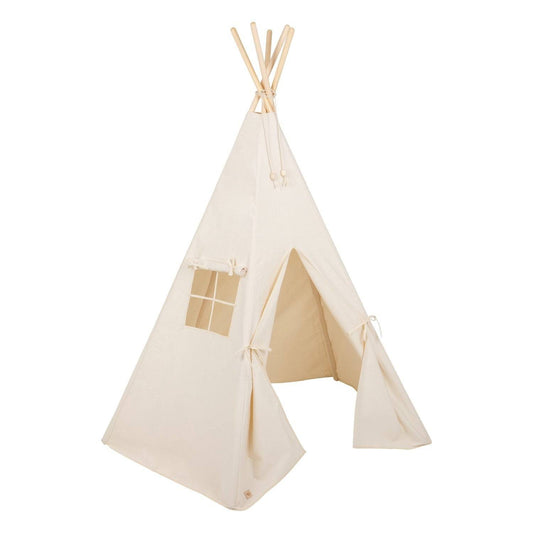 Handgjord Tipitält - Beige / Kräm